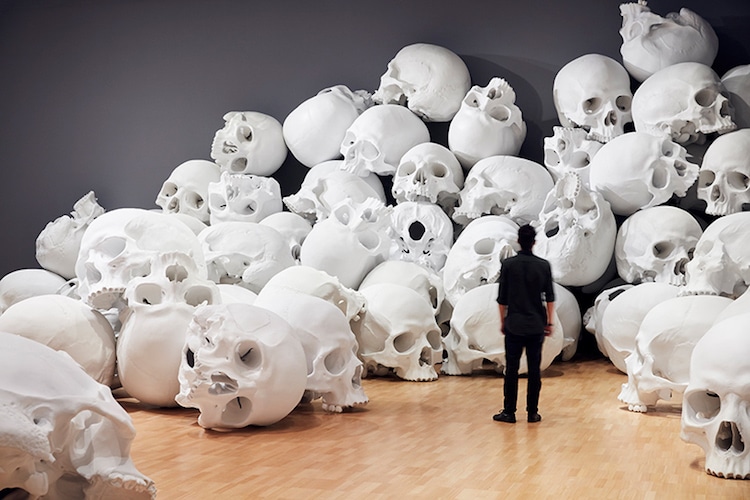 Ron Mueck calaveras craneos escultura