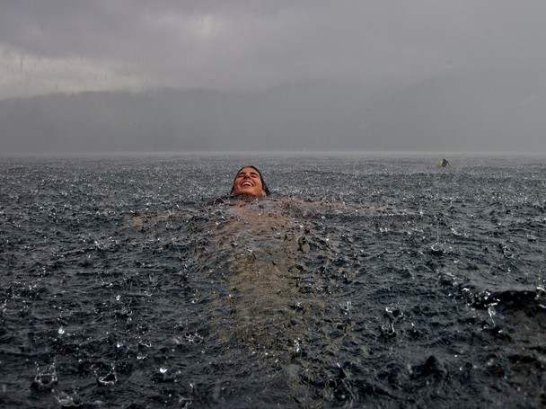 Swimming in the rain by Camille Massu