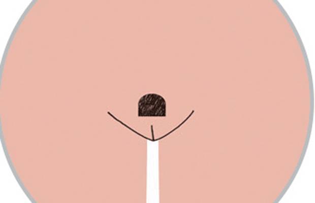 Caroline Selmes, peinado y corte de pelo pubis