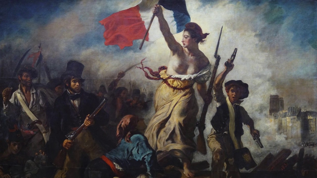 Delacroix. La Libertad guiando al pueblo