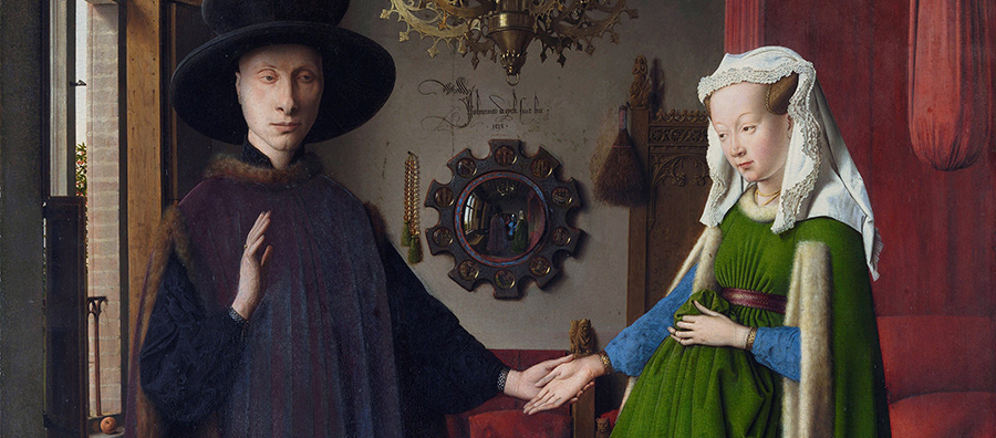 Jan van Eyck retrato Arnolfini 10