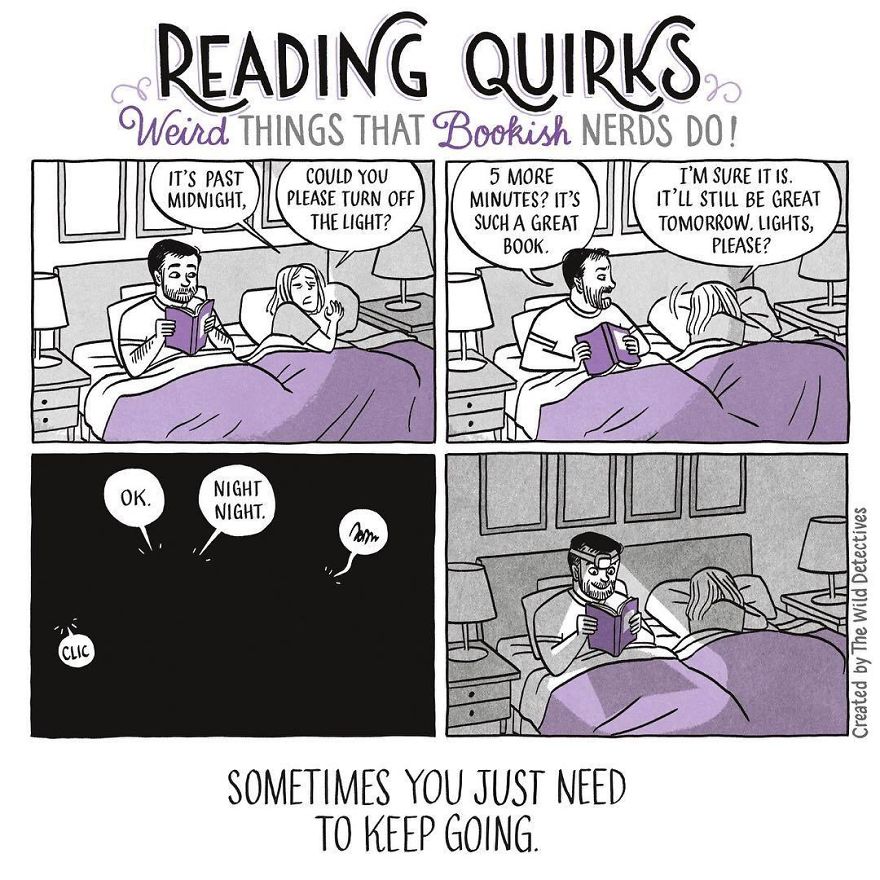 Reading Quirks ilustrado por Laura Pacheco, The Wild Detectives.