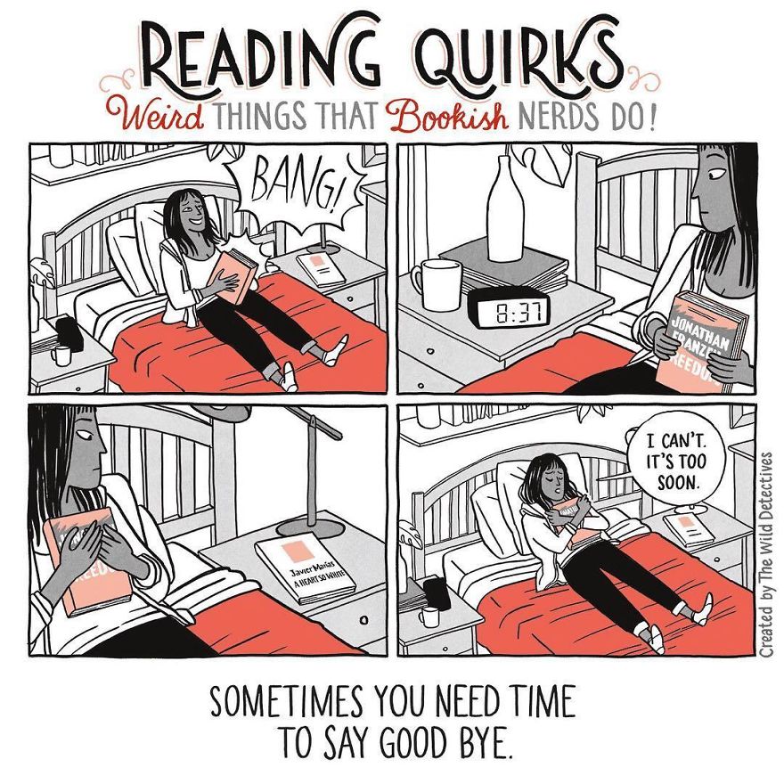Reading Quirks ilustrado por Laura Pacheco, The Wild Detectives.