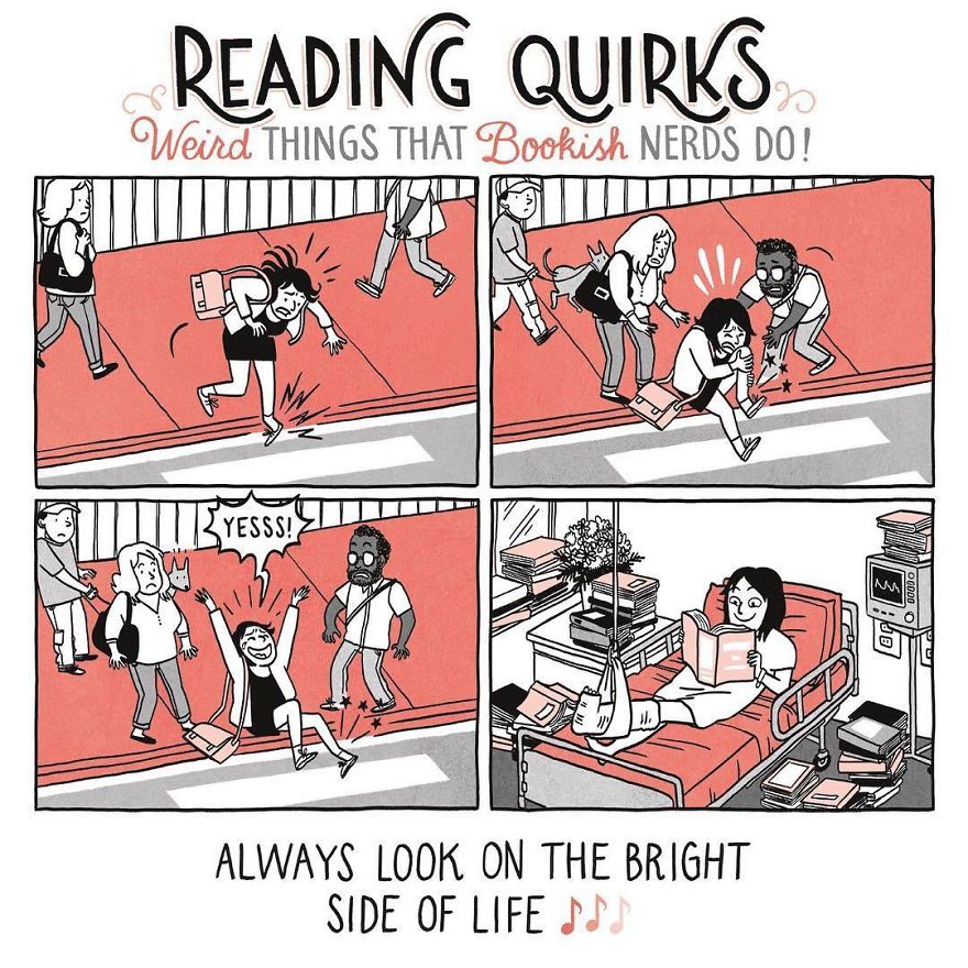 Reading Quirks ilustrado por Laura Pacheco, The Wild Detectives.