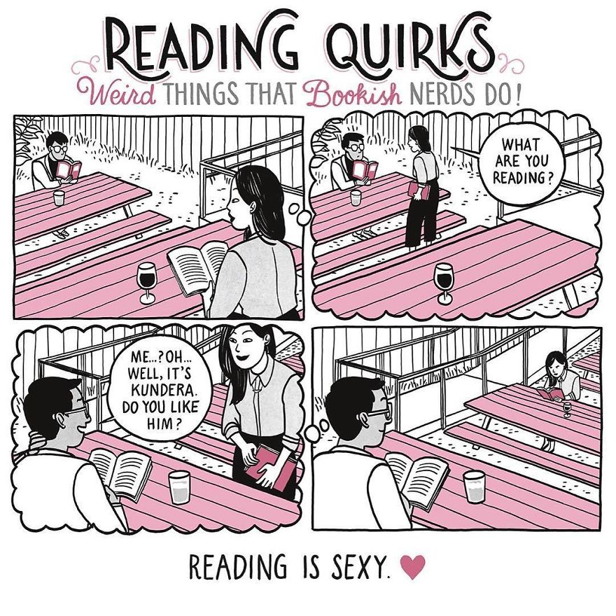 Reading Quirks ilustrado por Laura Pacheco, The Wild Detectives.