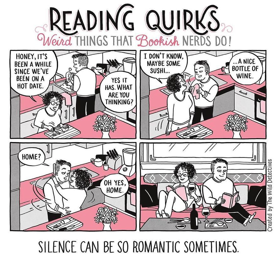 Reading Quirks ilustrado por Laura Pacheco, The Wild Detectives.