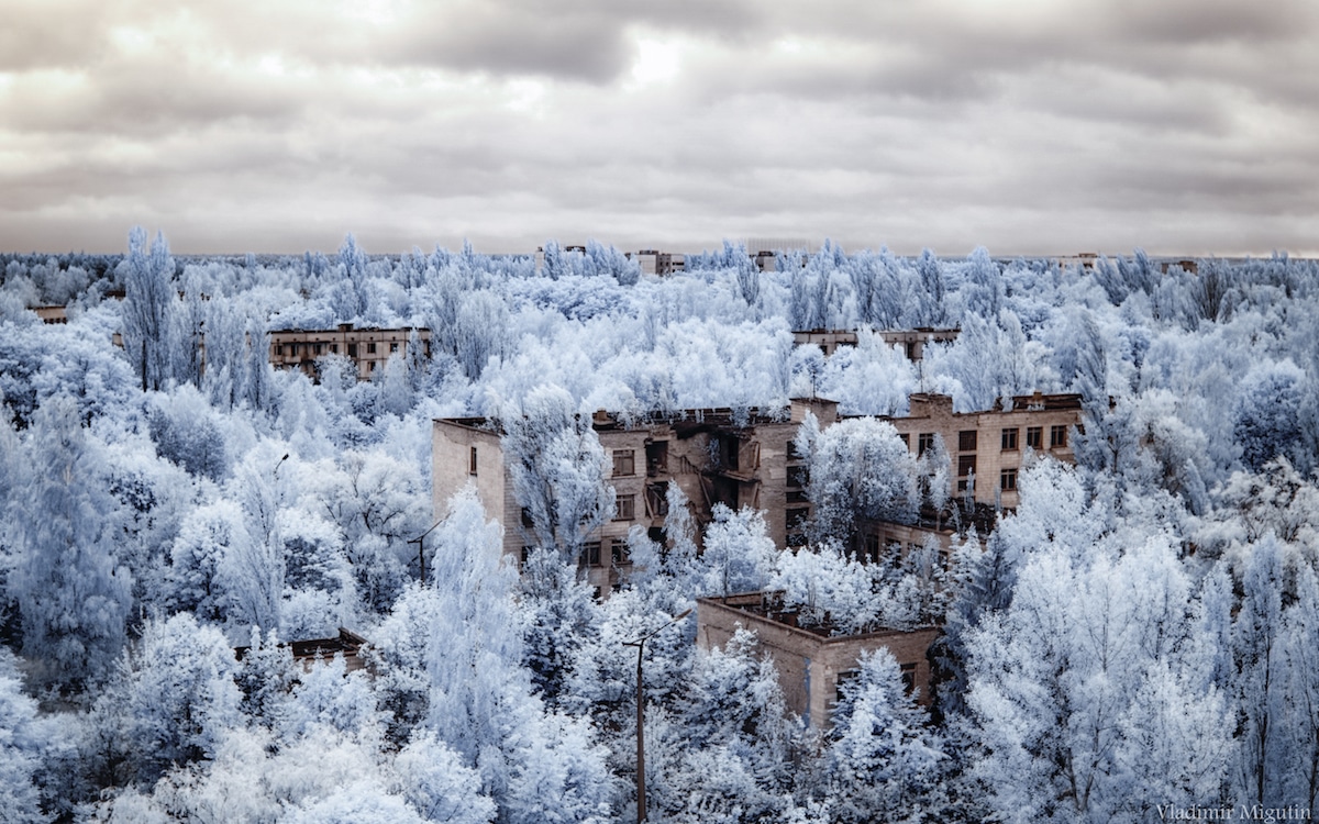 Vladimir Migutin Chernobyl fotografia infraroja 5