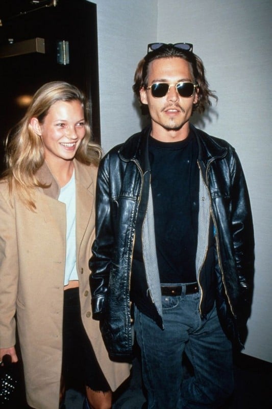 Johnny Depp y Kate Moss