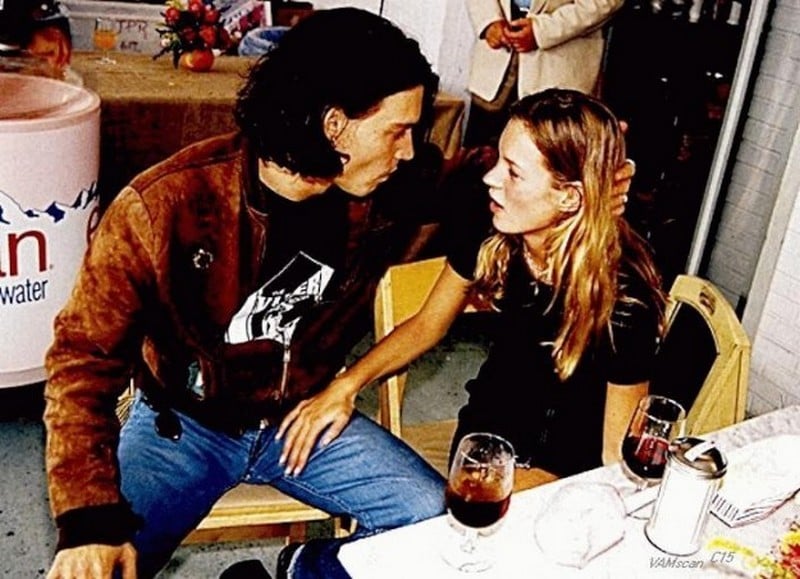 Johnny Depp y Kate Moss