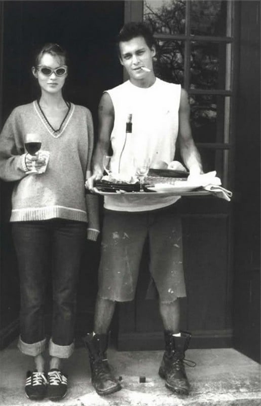 Johnny Depp y Kate Moss
