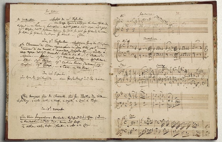 Biblioteca Británica en linea mozart 2