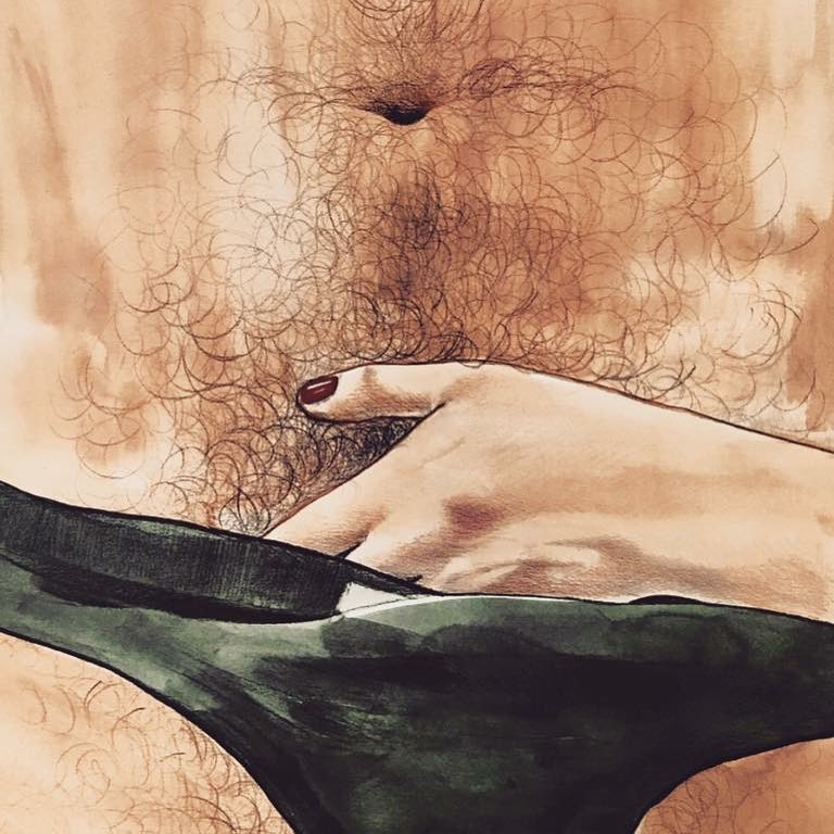 Frida Castelli pinturas erotica 2