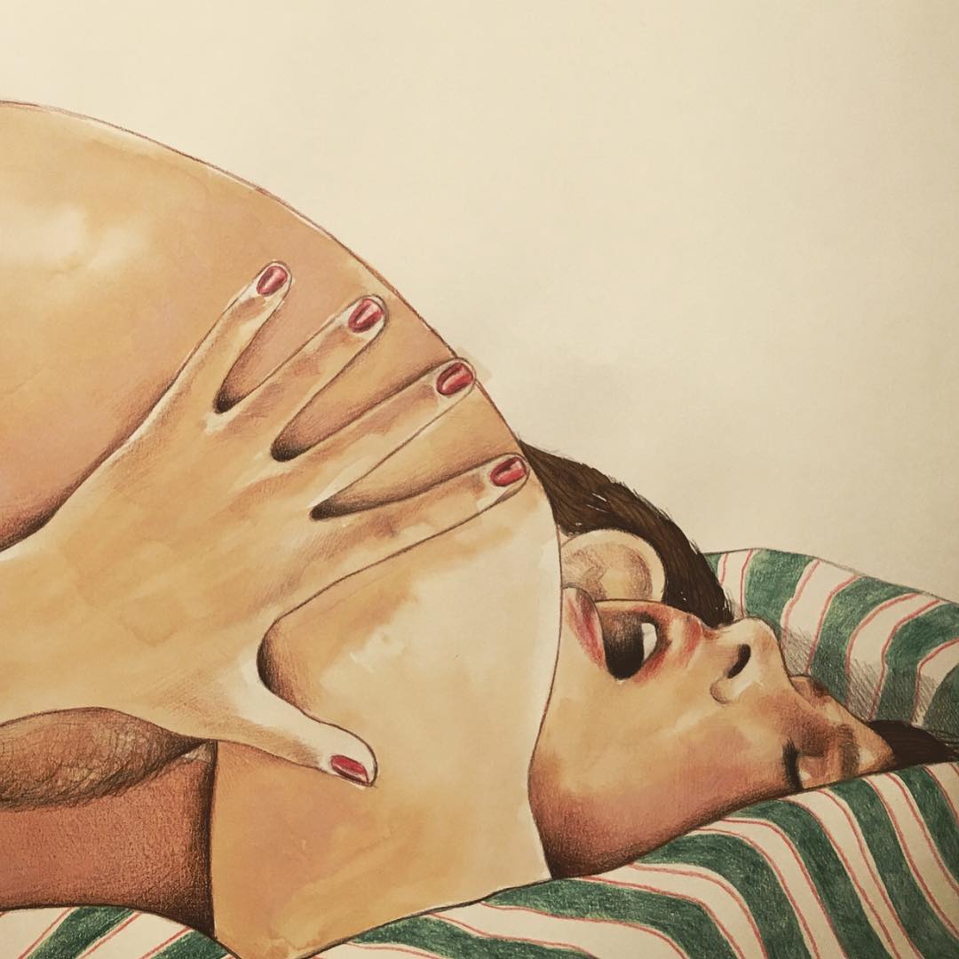 Frida Castelli pinturas erotica 29