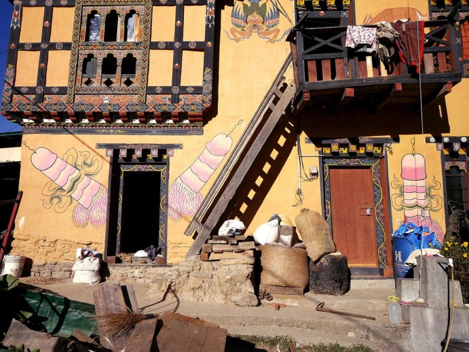 Monasterio Bhutan pene
