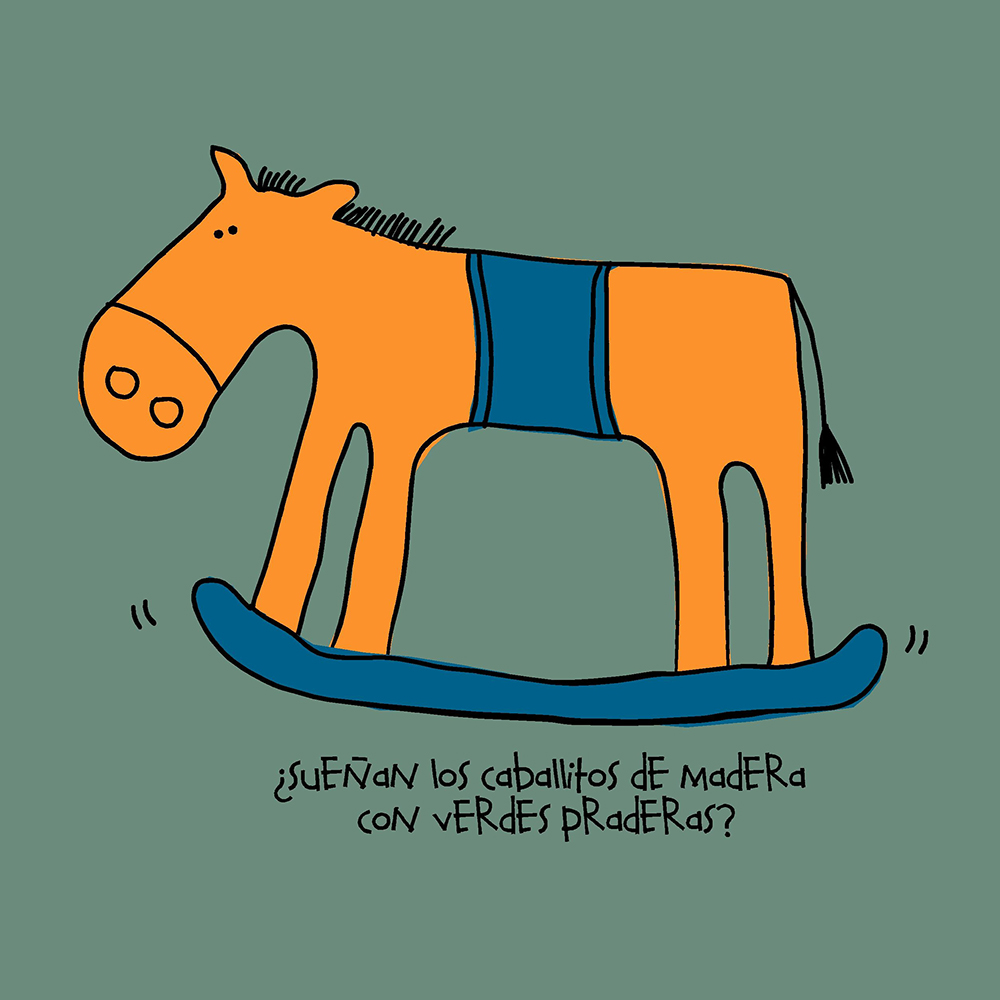 caballito madera