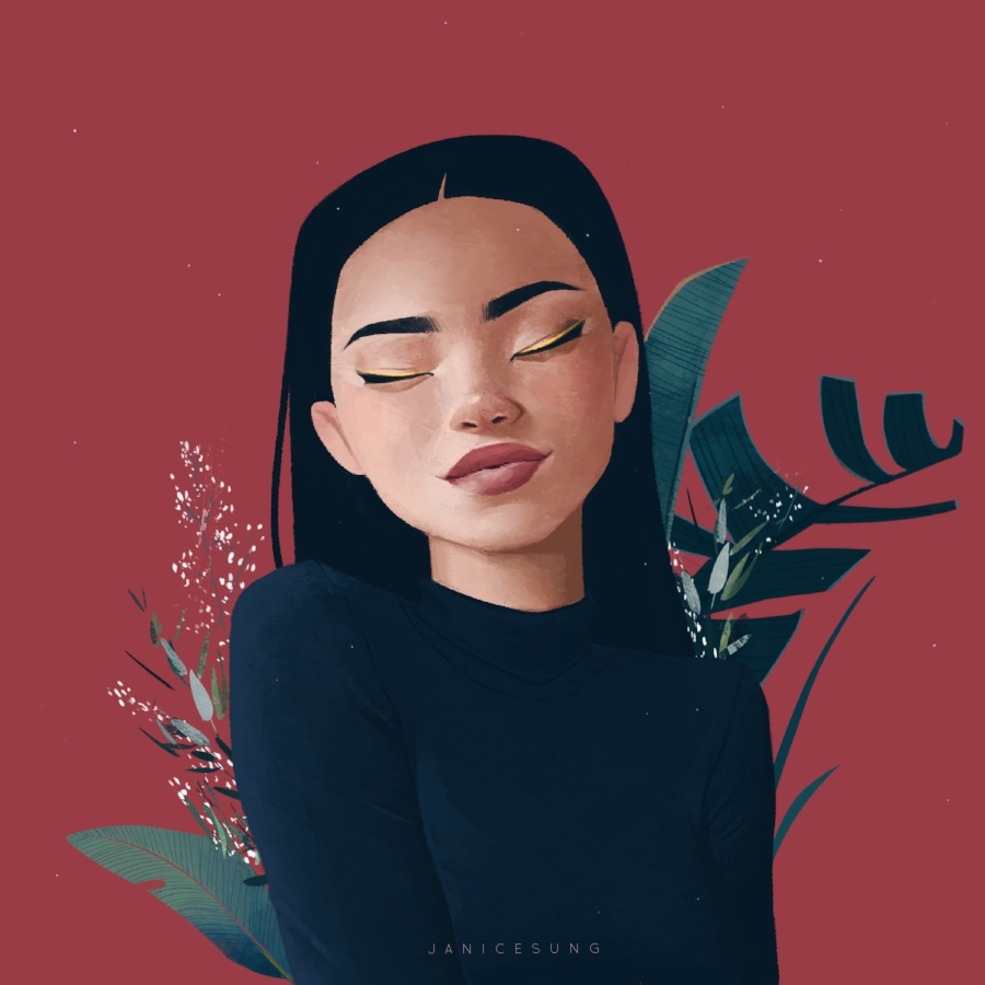 Retratos femeninos ilustrados por Janice Sung