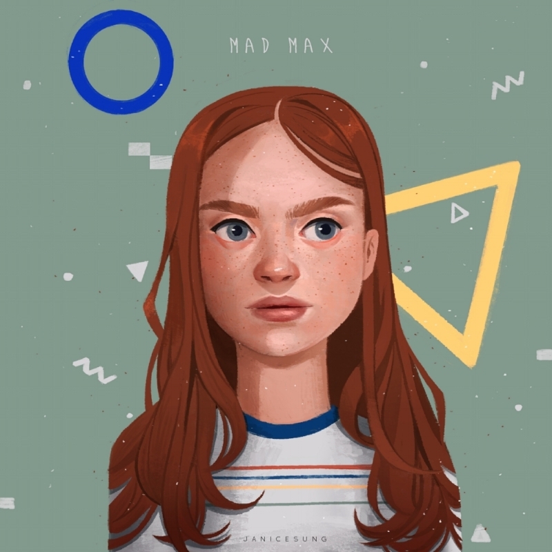 Retratos femeninos ilustrados por Janice Sung