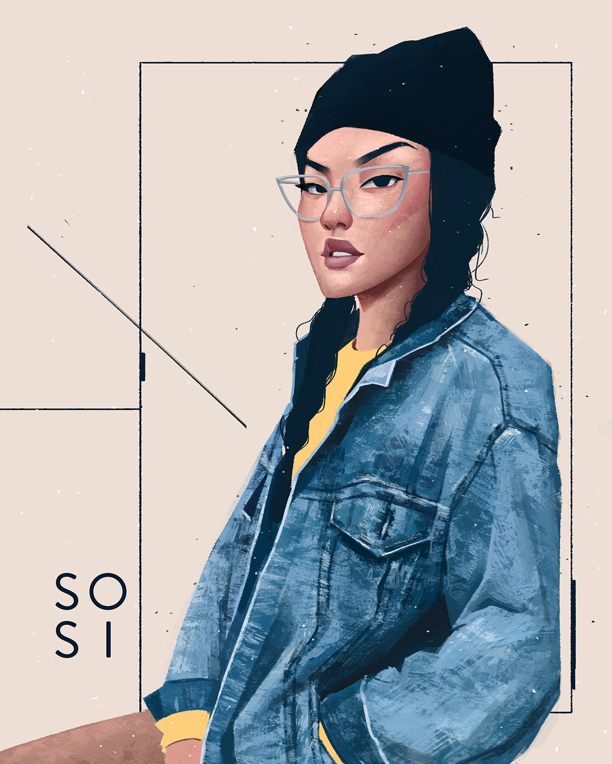 Retratos femeninos ilustrados por Janice Sung