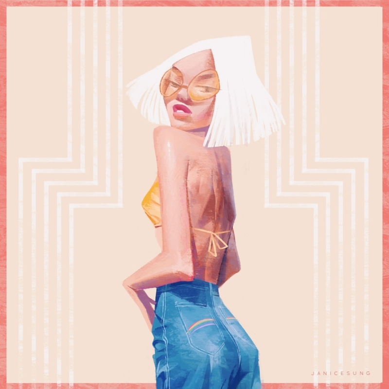 Retratos femeninos ilustrados por Janice Sung