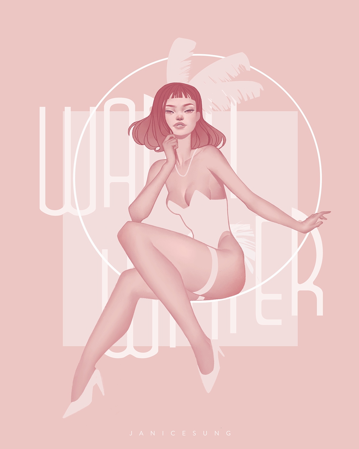 Retratos femeninos ilustrados por Janice Sung