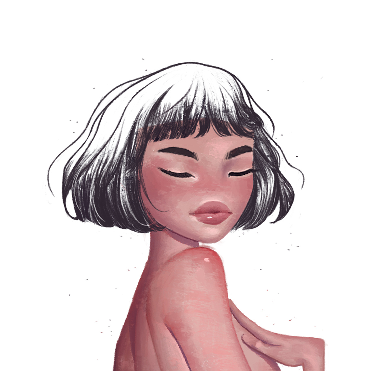 Retratos femeninos ilustrados por Janice Sung