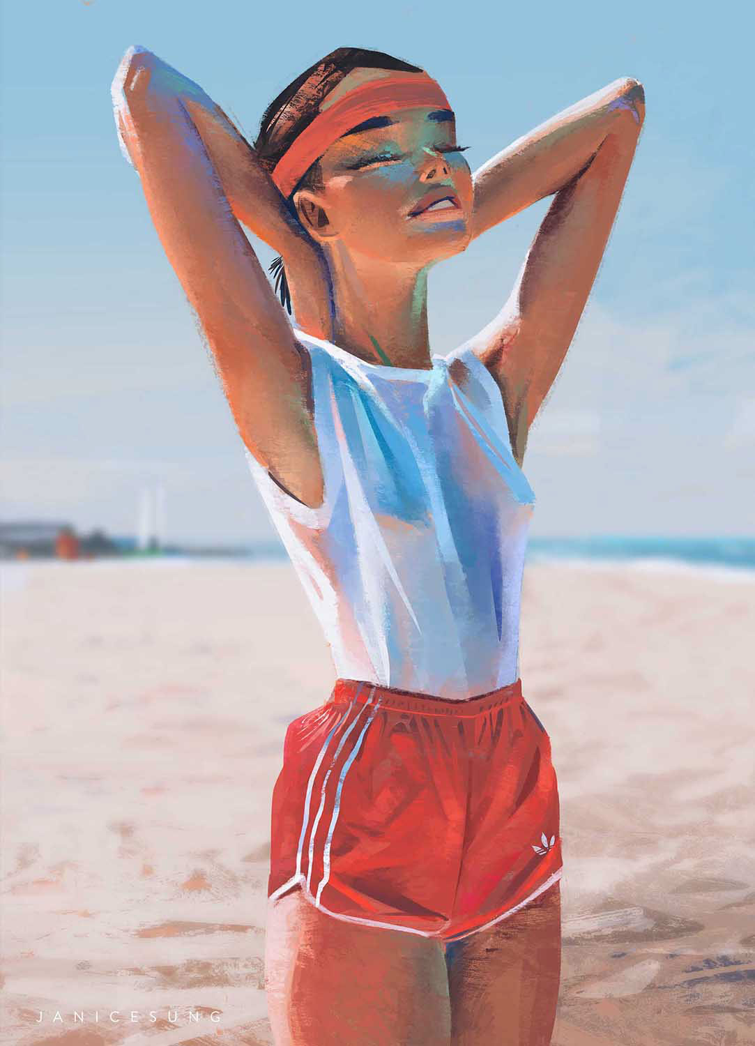 Retratos femeninos ilustrados por Janice Sung