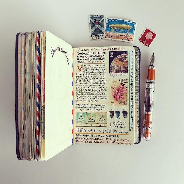 Cuaderno de viaje tamaño cuartilla. Si viajas lo necesitas