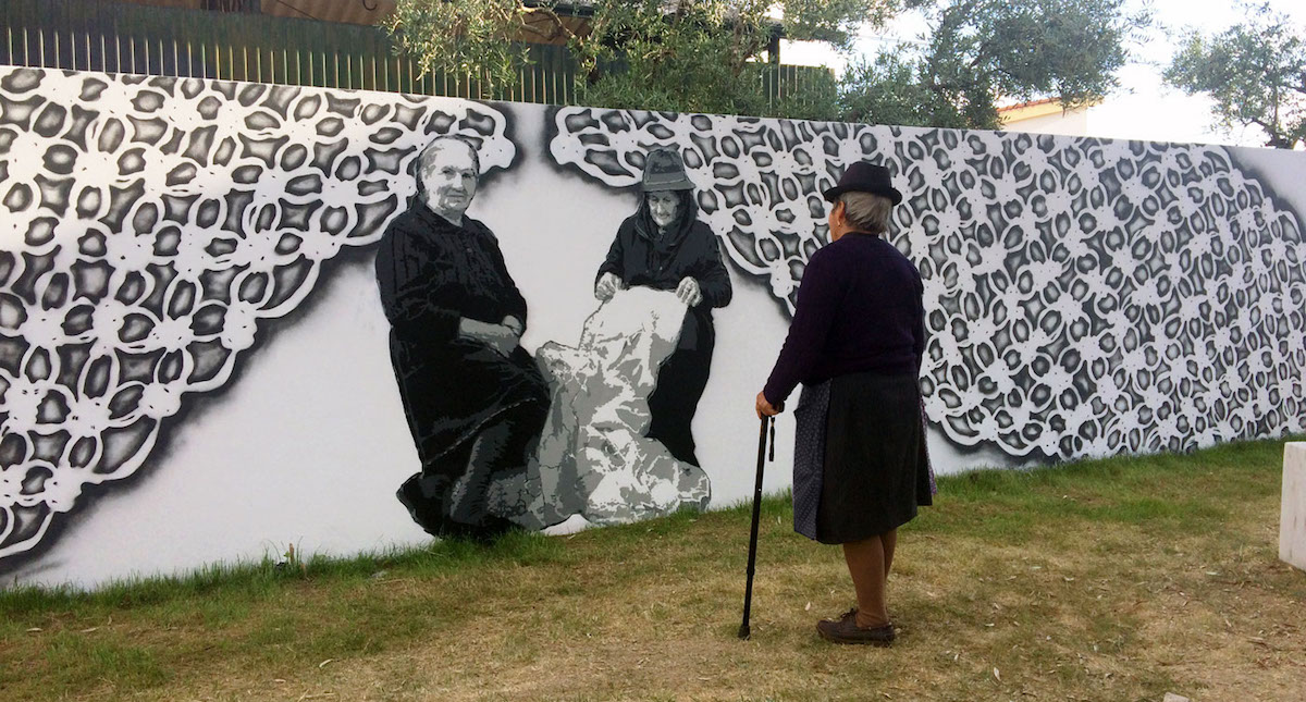 NeSpoon arte urbano mural 11