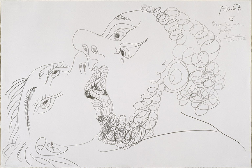 Pablo Picasso The Kiss. Image via tate.org .uk 