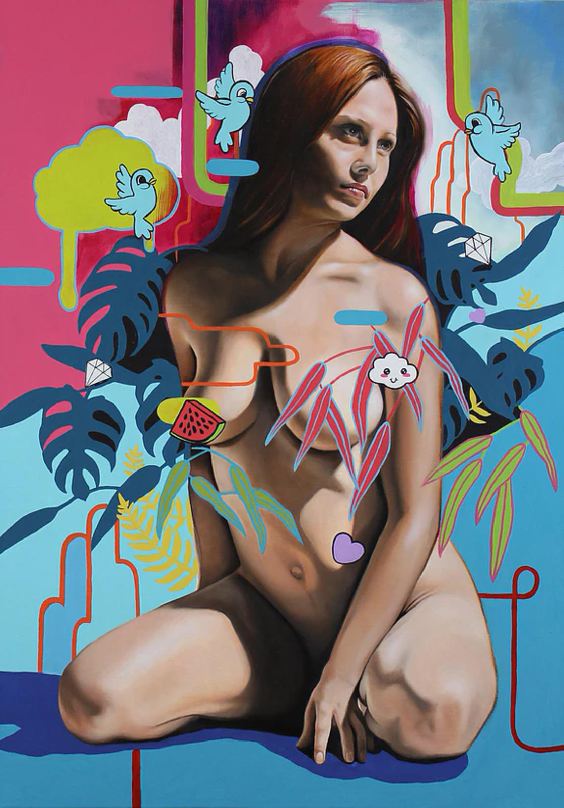 Teresa Duck pintura sensual 1