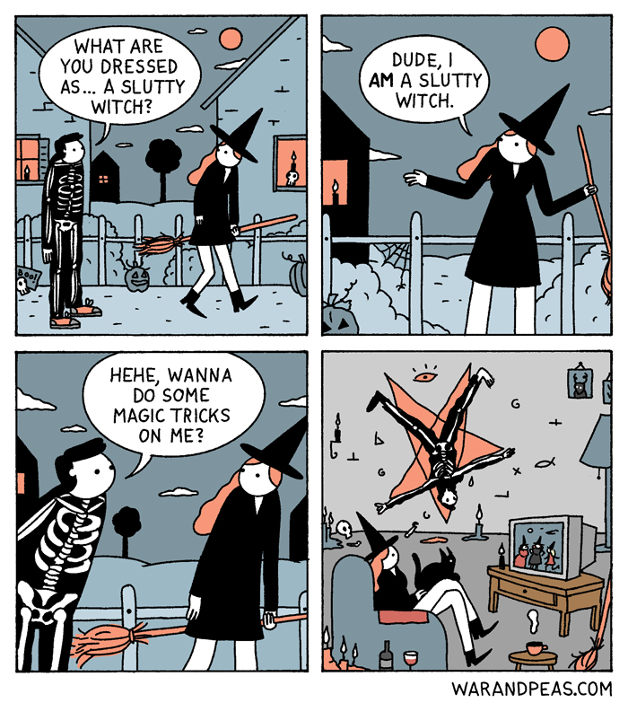 War and Peas humor grafico negro 16