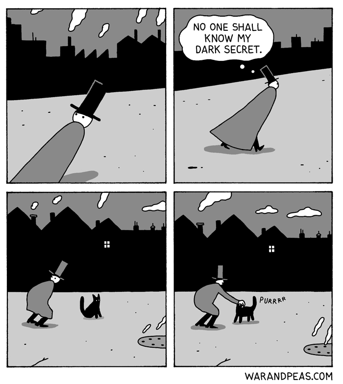 War and Peas humor grafico negro 17