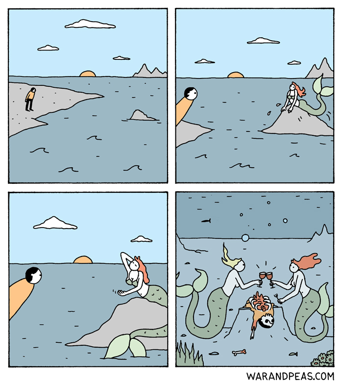 War and Peas humor grafico negro 21