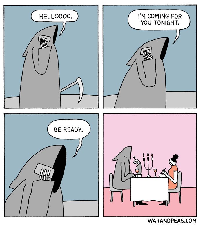 War and Peas humor grafico negro 23