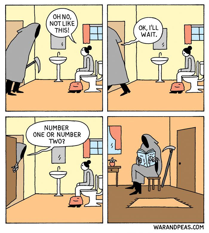 War and Peas humor grafico negro 4