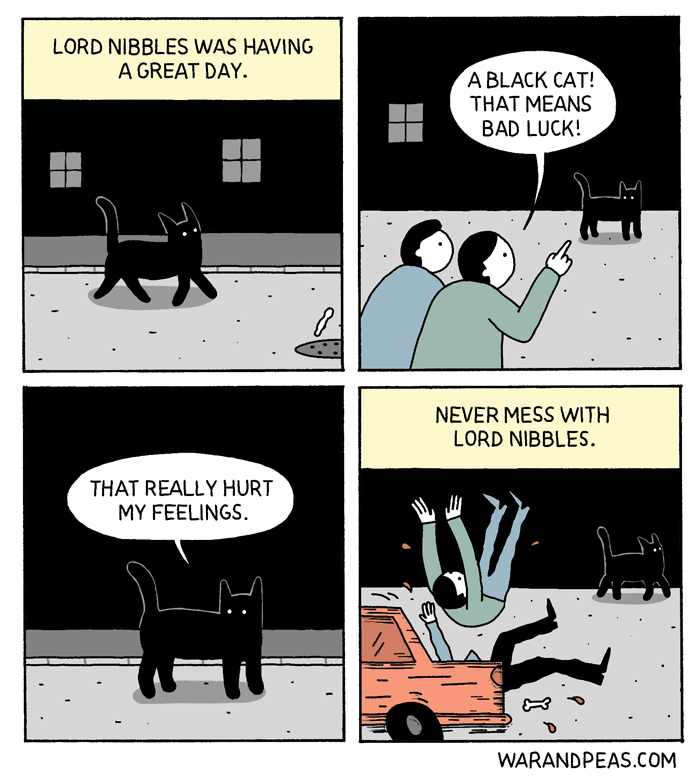 War and Peas humor grafico negro 6