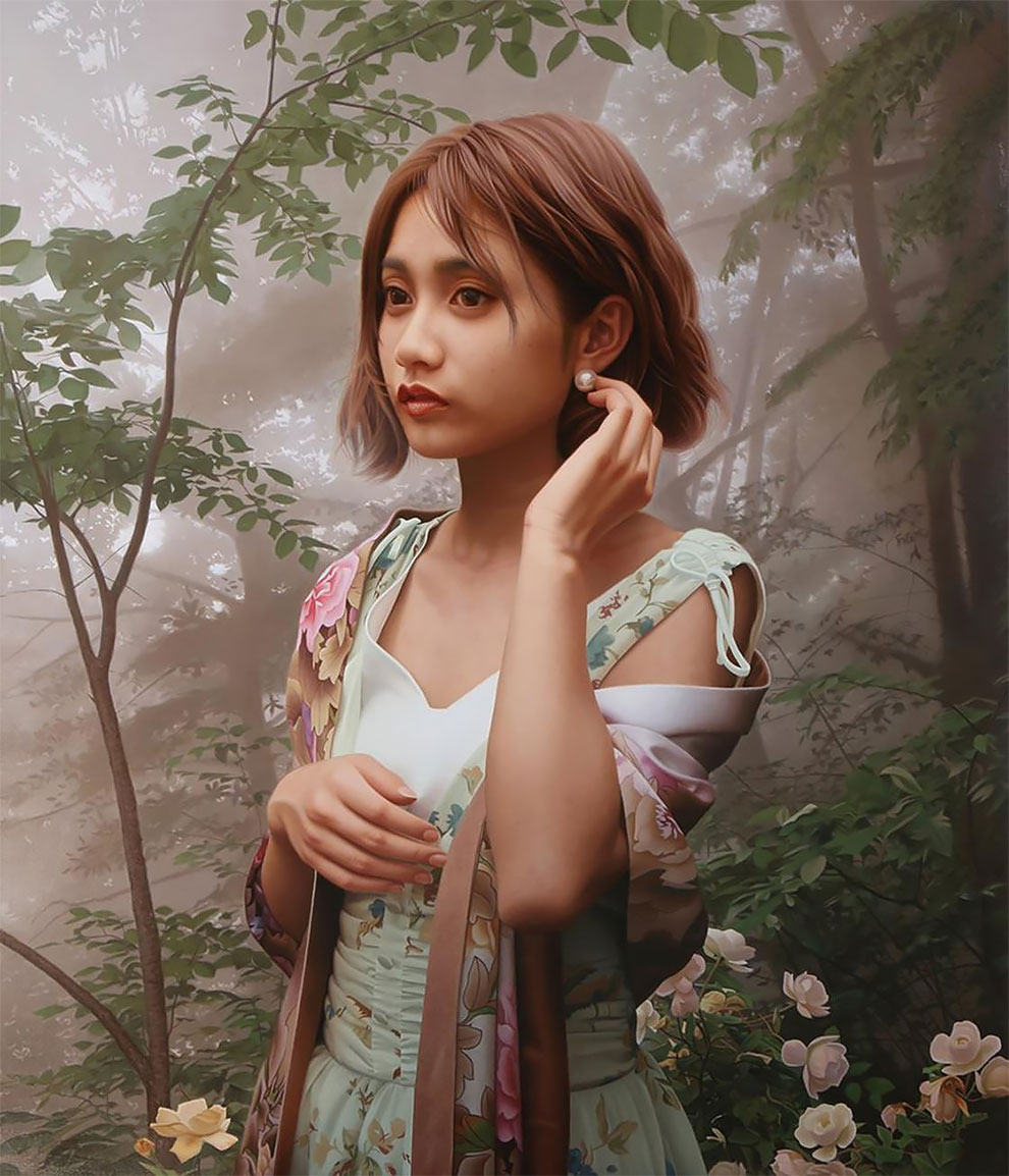 Yasutomo Oka pintura hiperrealista