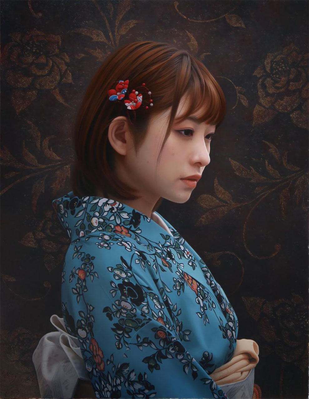 Yasutomo Oka pintura hiperrealista