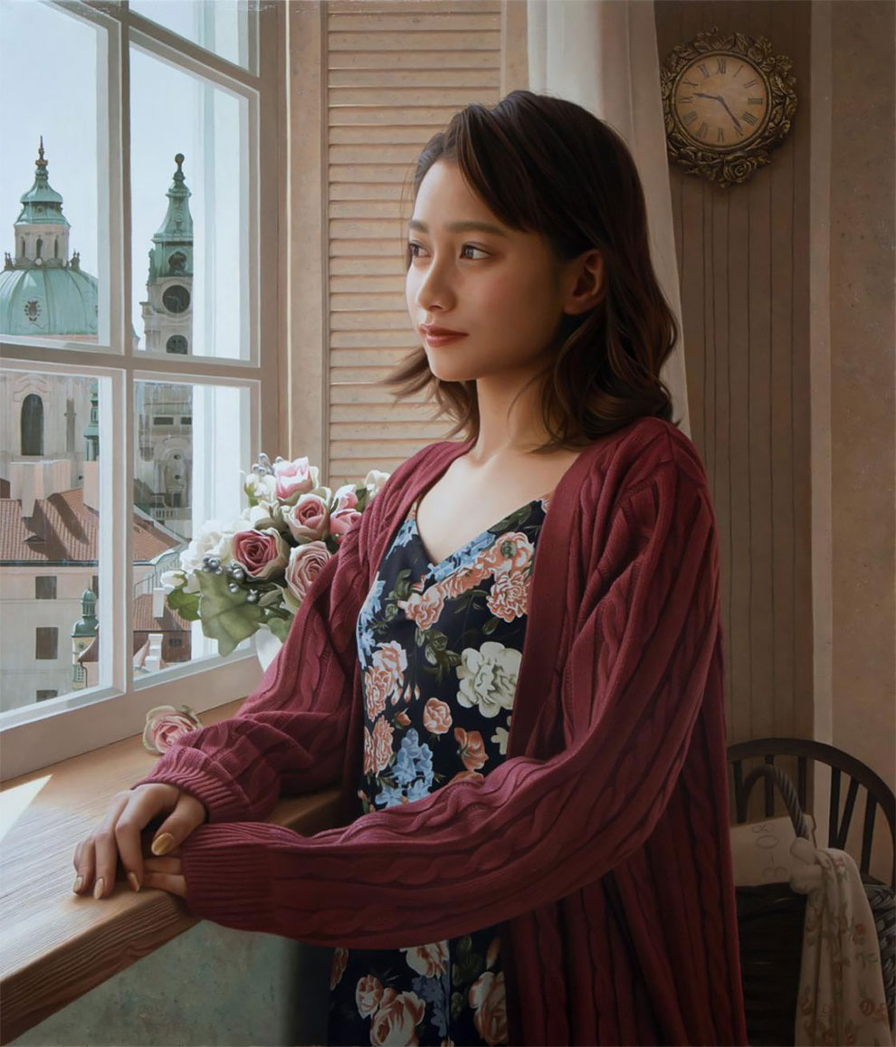 Yasutomo Oka pintura hiperrealista