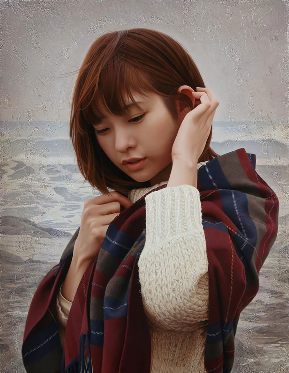 Yasutomo Oka pintura hiperrealista