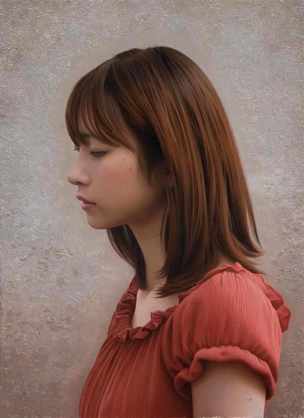 Yasutomo Oka pintura hiperrealista
