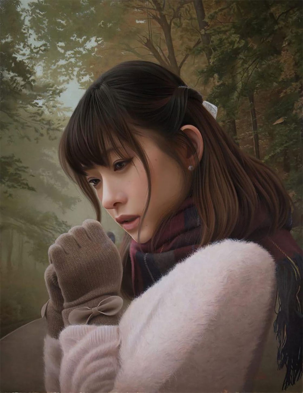 Yasutomo Oka pintura hiperrealista