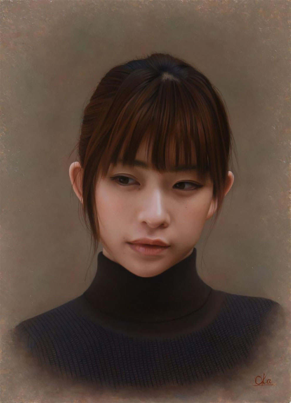 Yasutomo Oka pintura hiperrealista