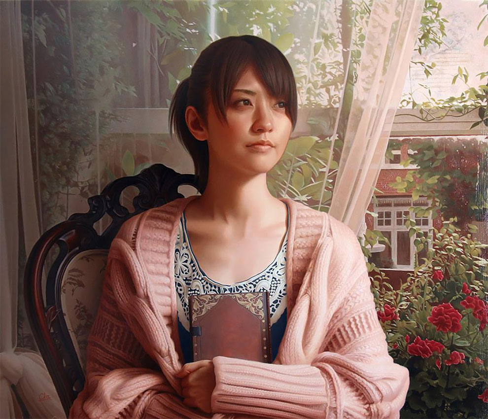 Yasutomo Oka pintura hiperrealista