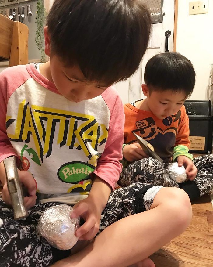 pelotas de papel de plata Japon 5