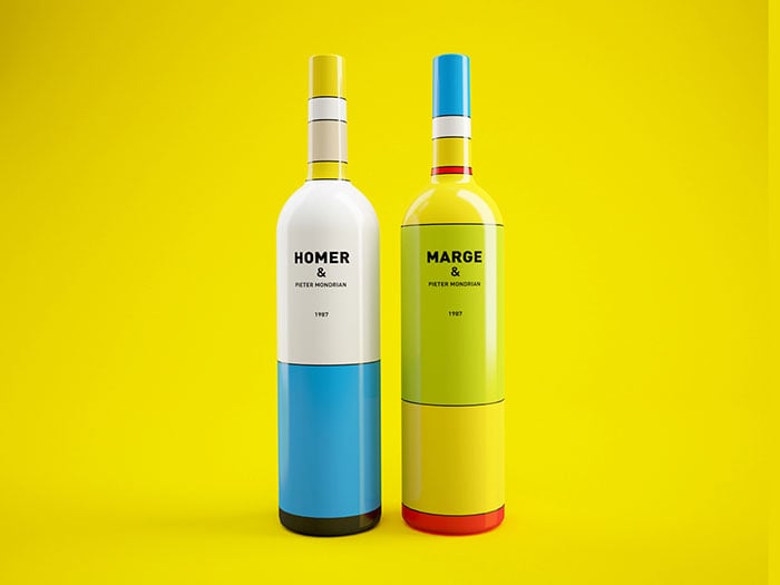 16 BOTELLAS DE VINO INSPIRADAS EN LOS SIMPSONS