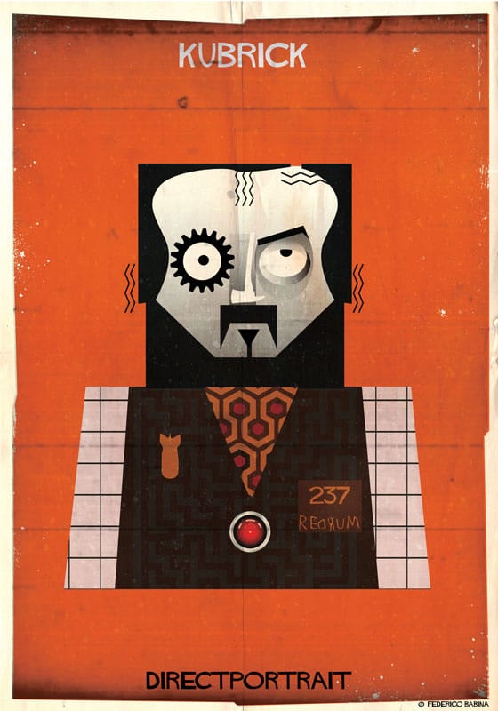 Federico Babina ilustraciones directores cine Directportrait