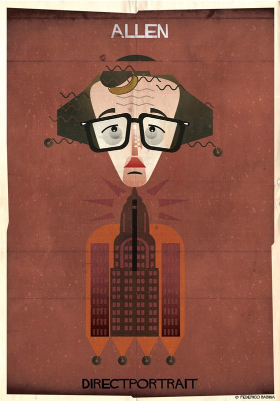 Federico Babina ilustraciones directores cine Directportrait