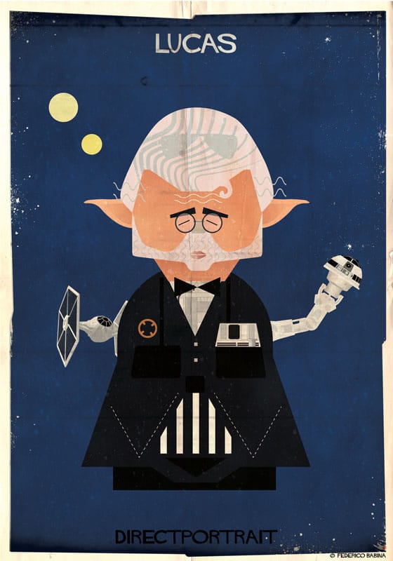 Federico Babina ilustraciones directores cine Directportrait