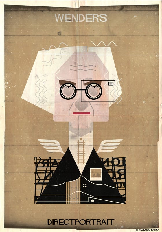 Federico Babina ilustraciones directores cine Directportrait